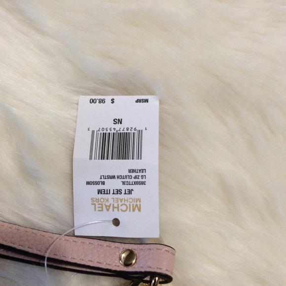 New MICHAEL KORS Pink Leather Clutch Wristlet BAG - Picture 3 of 7